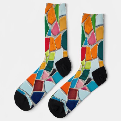 mosaic tiles socks
