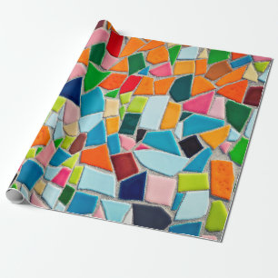 Mosaic tiles template texture wrapping paper