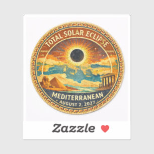 Mosaic Total Solar Eclipse 2027 sticker