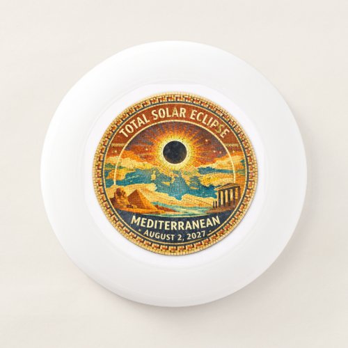 Mosaic  Total Solar Eclipse 2027 sticker Wham-O Frisbee
