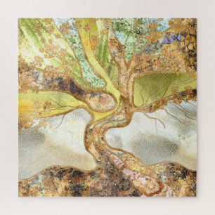 Mosaic Tree - Tree of life Jigsaw Puzzle