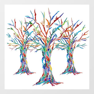 Mosaic Trees Wall Decal