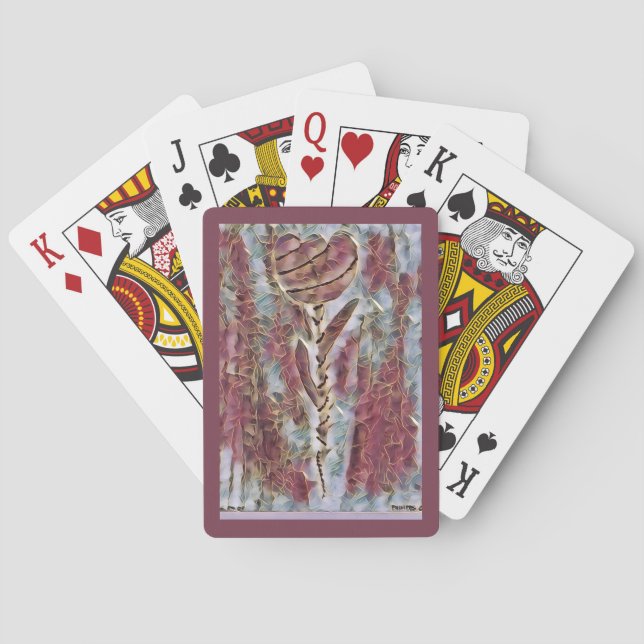 Mosaic Tulip Poker Cards (Back)