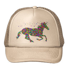 Mosaic Unicorn Trucker Hat