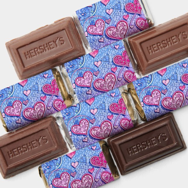 Mosaic Valentine Hearts Hershey's Miniatures (Assorted)