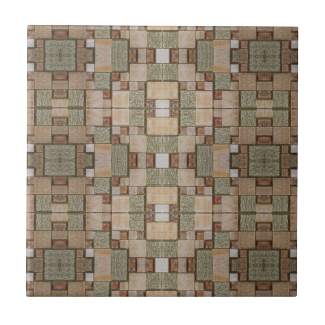 Mosaic Wood Look Ceramic Tile (Front)