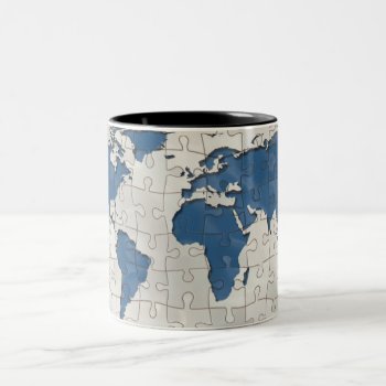 Mosaic World Two-tone Coffee Mug by Pir1900 at Zazzle