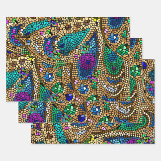 Mosaic Wrapping Paper Sheets