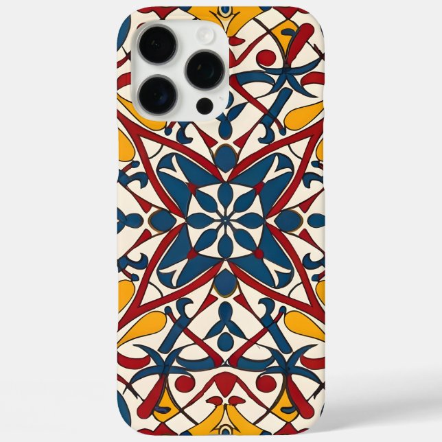 mosaic zellige, Mandala-Pattern Case-Mate iPhone Case (Back)