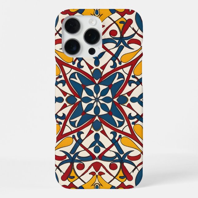 mosaic zellige, Mandala-Pattern Iphone Case (Back)