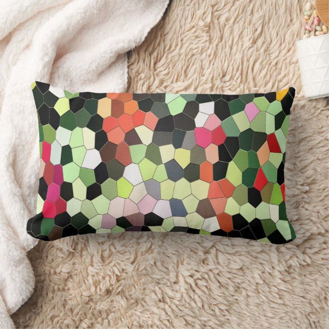 Mosaically Fun...... Lumbar Pillow (Blanket)