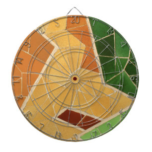 Mosaics decoration dart board