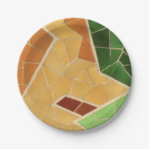 Mosaics decoration paper plates
