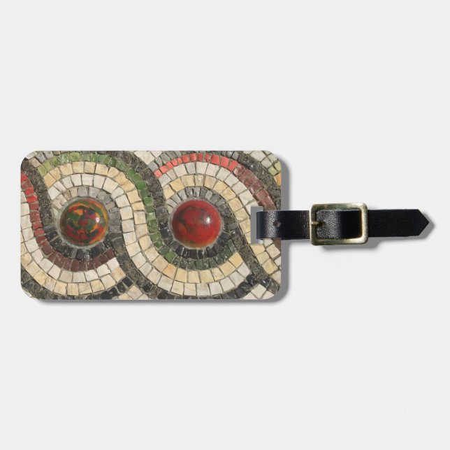 Mosaics Luggage Tag (Front Horizontal)