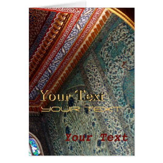 Mosaiic - Card Greeting-, Note (Front)