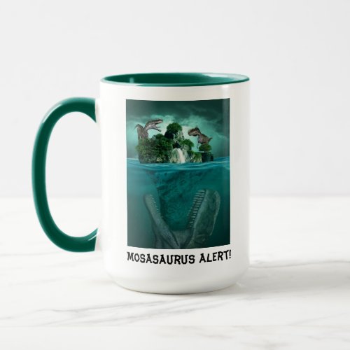 Mosasaurus Alert Customize Jurassic World Dino Mu Mug