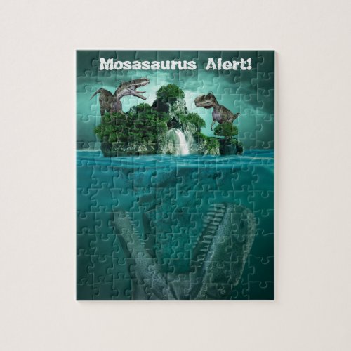 Mosasaurus Alert Dinosaur Jigsaw Puzzle