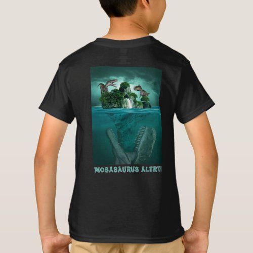 Mosasaurus Alert Jurassic World Dino T_Shirt