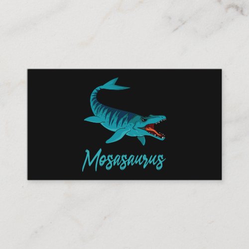 Mosasaurus Aquatic Dinosaur Paleontologist Prehist Business Card