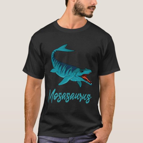 Mosasaurus Aquatic Dinosaur Paleontologist Prehist T_Shirt