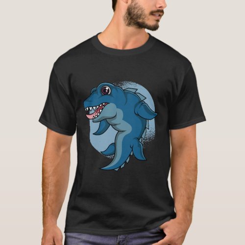 Mosasaurus Cute Prehistoric Aquatic Dinosaur Paleo T_Shirt