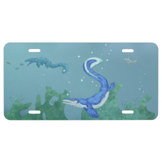 Mosasaurus License Plate