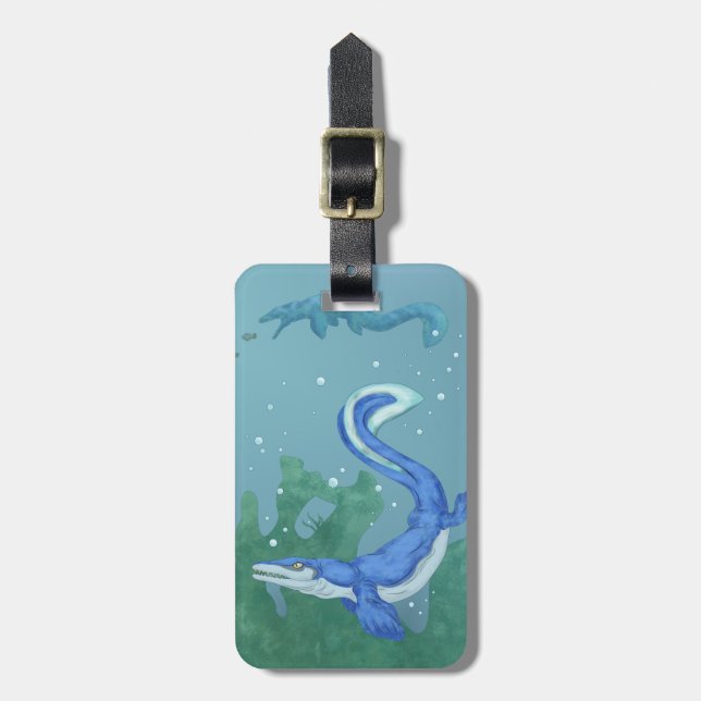 Mosasaurus Luggage Tag (Front Vertical)