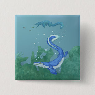 Mosasaurus Pinback Button