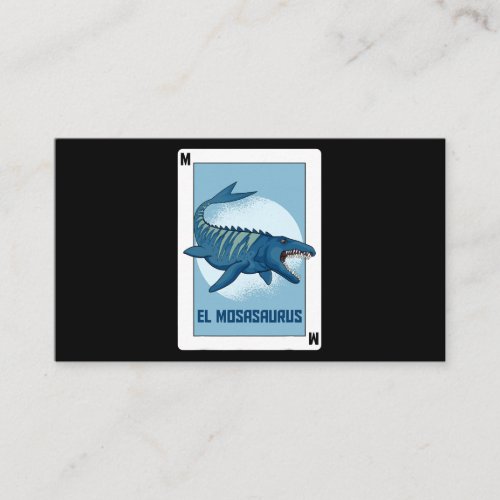 Mosasaurus Prehistoric Aquatic Dinosaur Mexican Ca Business Card
