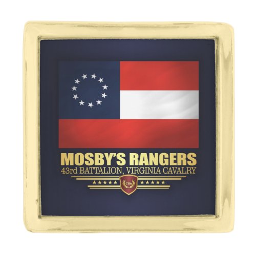 Mosbys 43rd Battalion Virginia Cavalry Gold Finish Lapel Pin