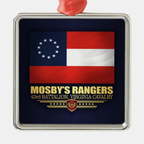 Mosbys 43rd Battalion Virginia Cavalry Metal Ornament