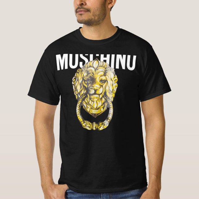 MOSCHINO LION HEAD HANDLE JERSEY T-SHIRT (Front)