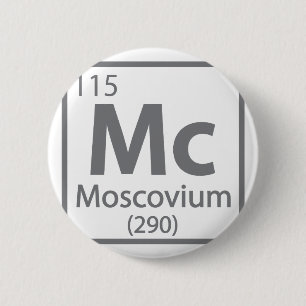 Moscovium - Russian Science Periodic Table Button