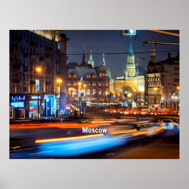 Moscow at Night Poster (Front)