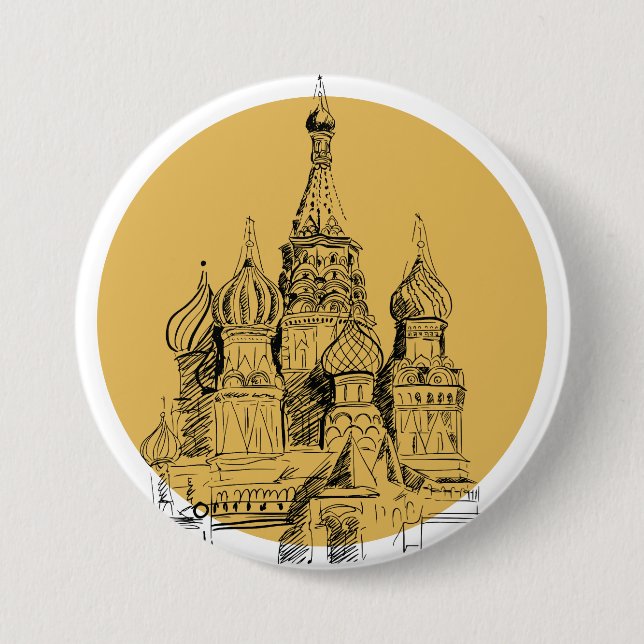 Moscow Cathedral Button (Front)