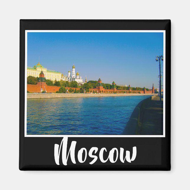 Moscow City Kremlin Moskva Landscape Architecture Magnet (Front)