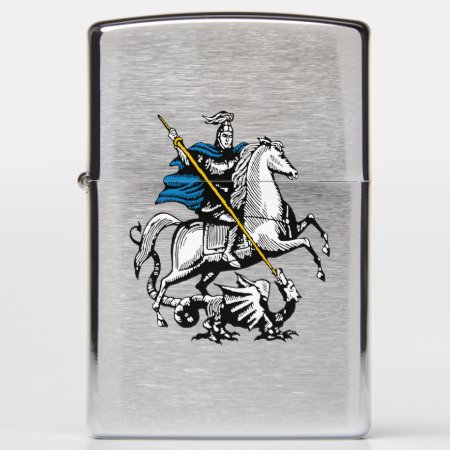 Moscow City Russia Flag Symbol Saint George Knight Zippo Lighter