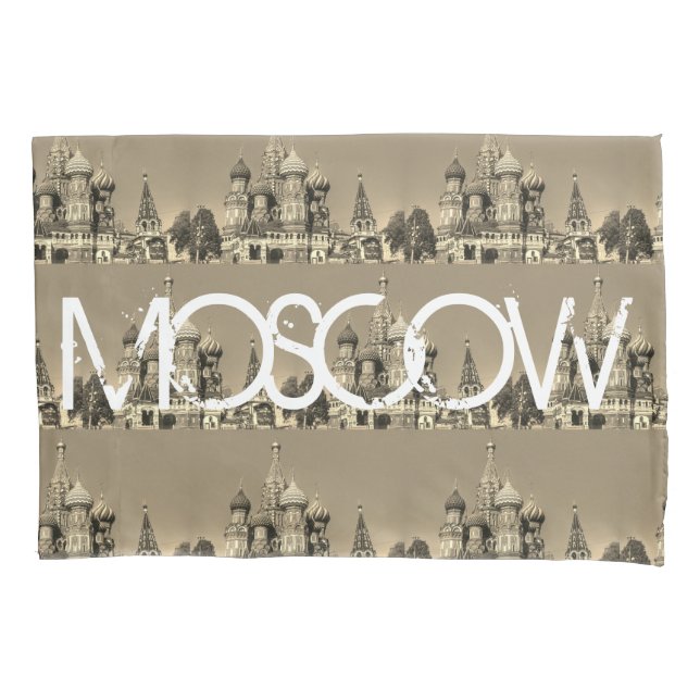 Moscow City St Basil's Cathedral Architecture City Pillow Case (Front)