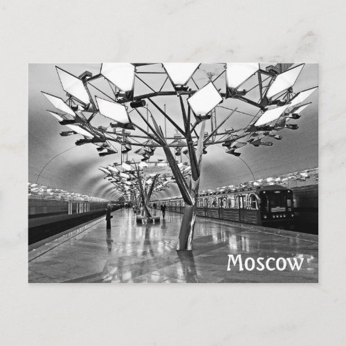 Moscow metro subway Russia Postcard