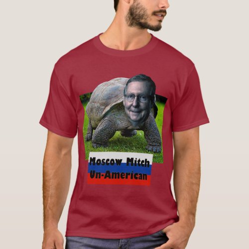 Moscow Mitch is Un_American Turtle Flag ZFJ T_Shirt