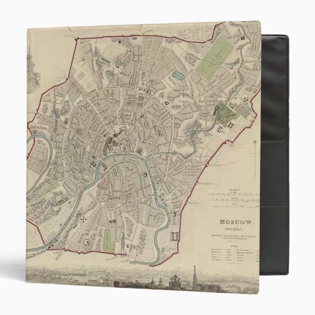 Moscow Moskvy 3 Ring Binder (Front/Inside)