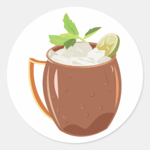 Moscow Mule Classic Round Sticker
