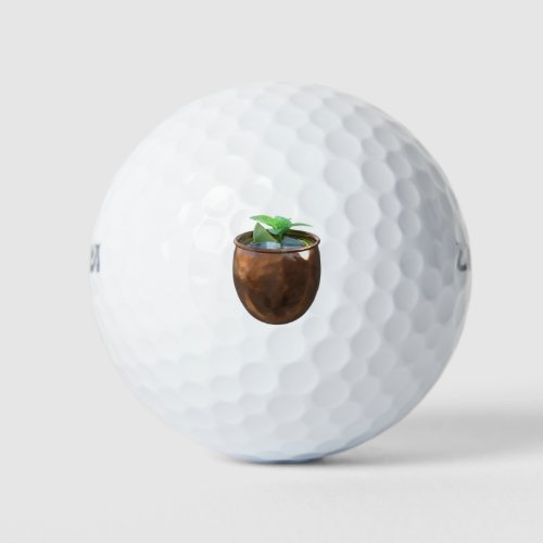 Moscow Mule Cocktail Golf Balls