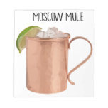 Moscow Mule Copper Mug Low Poly Geometric Design Notepad at Zazzle