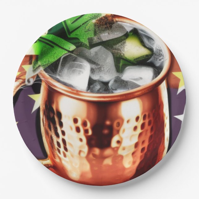 Moscow Mule Paper Plates (Front)