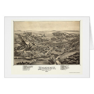 Moscow, PA Panoramic Map - 1891
