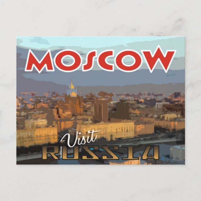 Moscow, postcard from serie Visit Russia (Front)