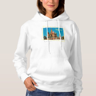 Moscow Red Square St Basil's Russia Hoodie Top