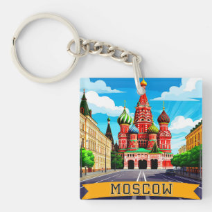 🧲 Moscow Russia City Memory Keychain
