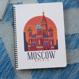 Moscow Russia Kremlin Skyline Notebook